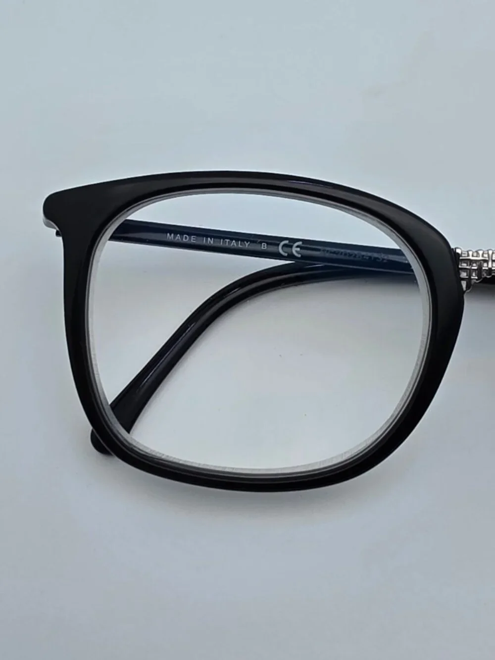 Chanel 3369 c.501 Black Silver CC Square Eyeglasses Frame Italy 50-19-140